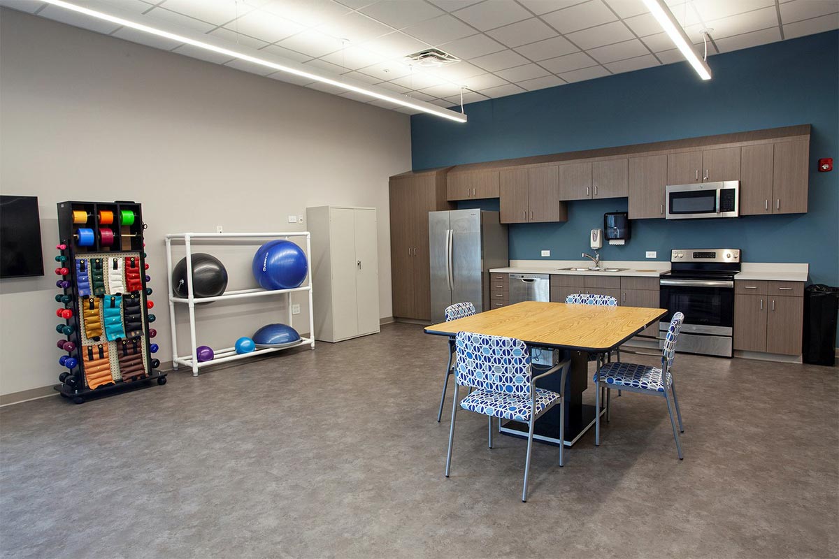 Practice your day-to-day activities in our therapy kitchen.