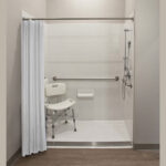 Private and easily accessible en-suite shower.