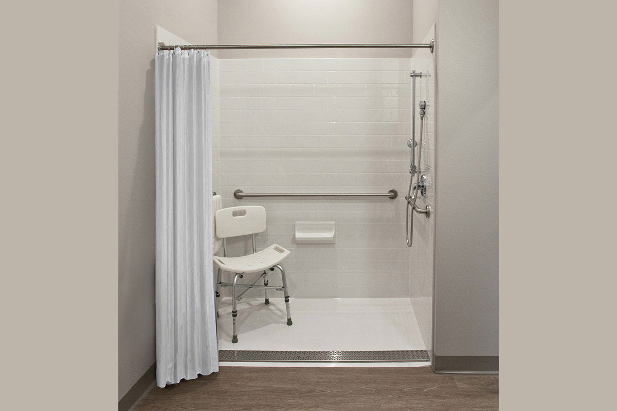 Private and easily accessible en-suite shower.